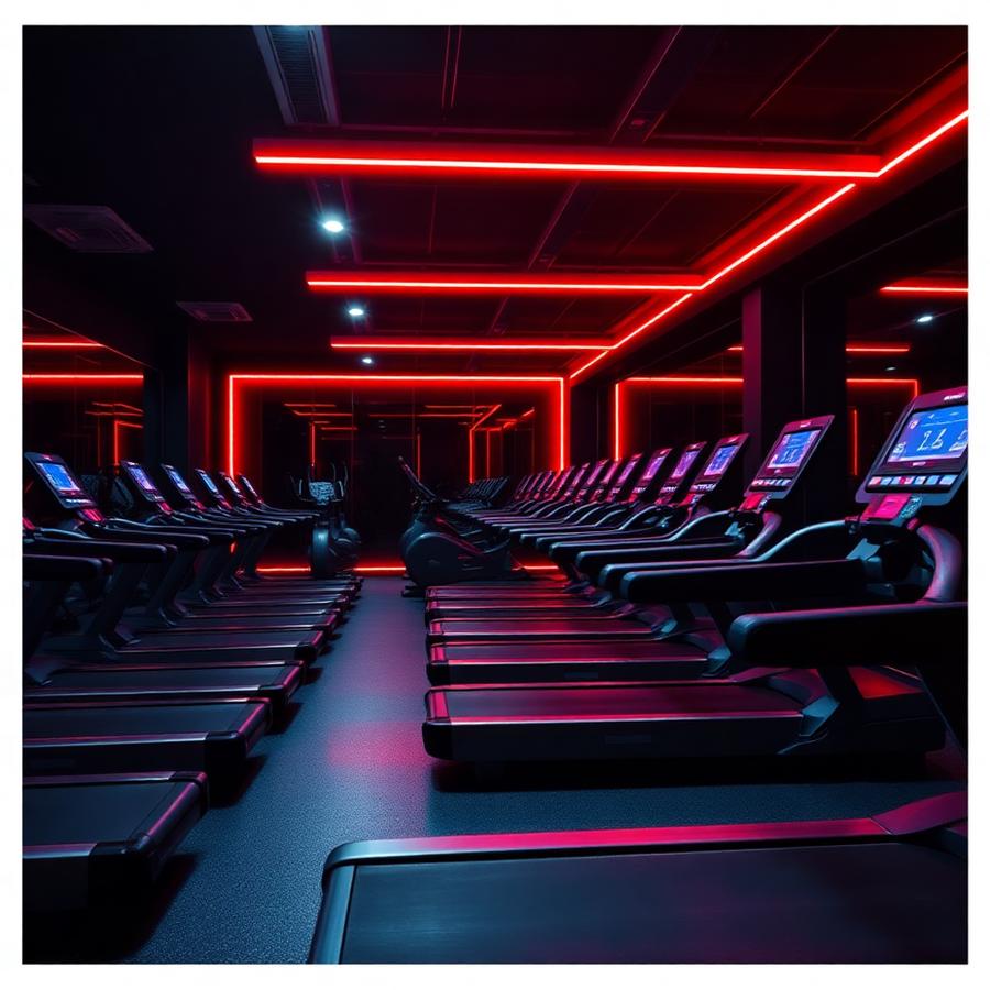 Área de equipamentos de cardio
